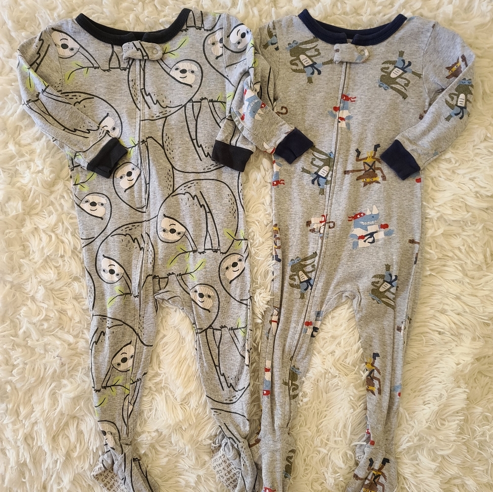 Baby boy footed pajamas